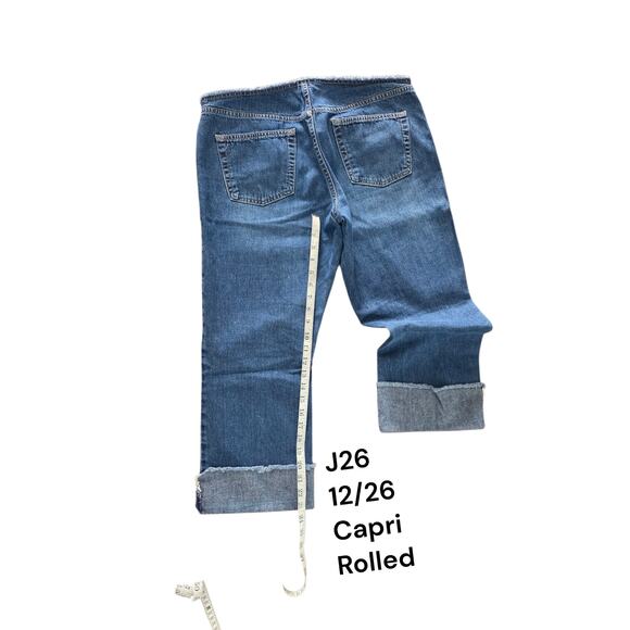 Abercrombie Jeans Preloved Button Fly Capri 
Size: 12/26 - Picture 2 of 2